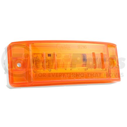 47163 by GROTE - SuperNova Sealed Turtleback II LED Clearance Marker Light - Yellow, PC Rated, Optic Lens