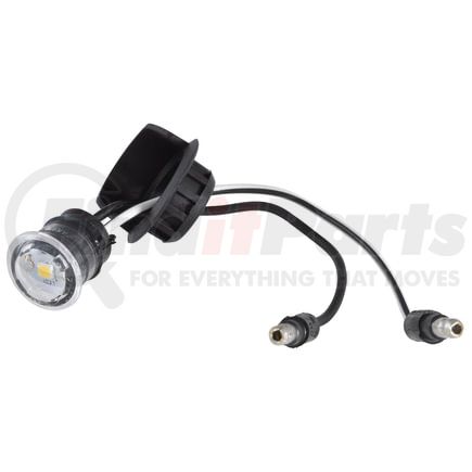 60721 by GROTE - MicroNova Multi-Volt Dot LED License Light - Light with Hooded Grommet