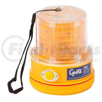 77913 by GROTE - 360deg Portable Battery Operated LED Warning Light - Amber