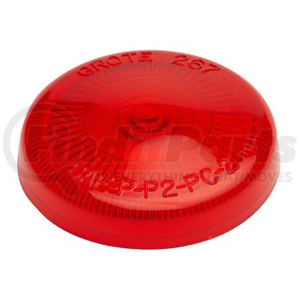 90162 by GROTE - Clearance Marker Replacement Lenses, 21/2" Surface Mount Lens, Red