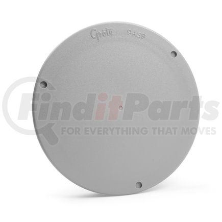 943804 by GROTE - Snap-In Cover Plates, 4" Round, Gray