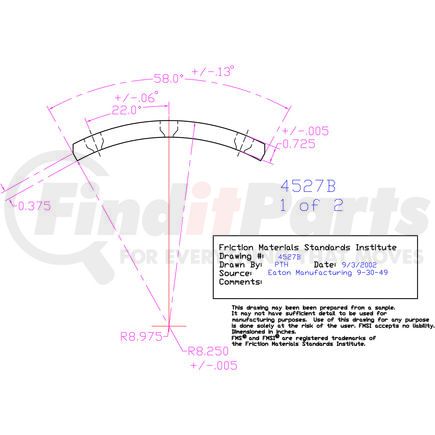 SMC4527BD by ABEX - Drum Brake Shoe Lining