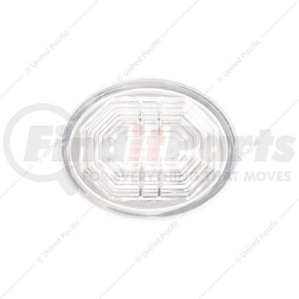 39244 by UNITED PACIFIC - Auxiliary Light - 3 LED, Oval, White LED, Clear Lens, 2 Wires, with Bullet Connectors