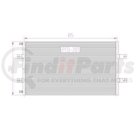 HDH010178 by FORD - CND HD;FORD LT SERIES 96-03 PARALLEL FLOW