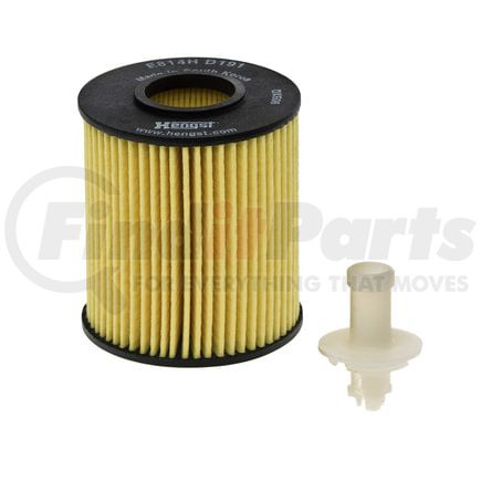 E814HD191 by HENGST - Oil Filter Insert w/ Gasket Kit