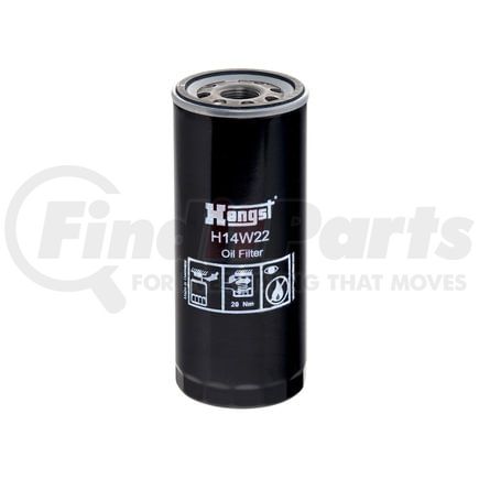 H14W22 by HENGST - Engine Oil Filter