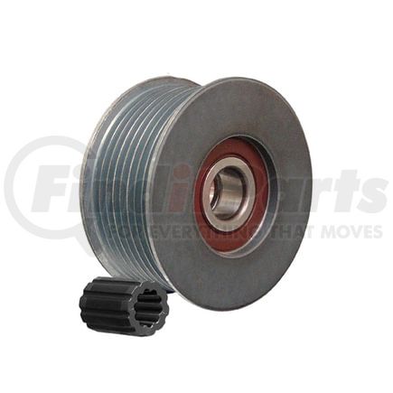 89112 by DAYCO - Idler/Tensioner Pulley - Serpentine, 74 mm Diameter, 37.5 mm Width, Steel, 8 Rib, 2 Bearings