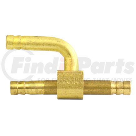 41410-WHD by TECTRAN - Air Brake Air Line Fitting - Brass, 1/4 in. Hose I.D, Wiper Tee