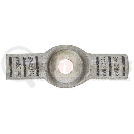Tectran 5018-1/0 Battery Terminal Electrical Wiring Lug - 1/0 Gauge, Black, 3/8 in. Stud, Tinned Lugs, HD, Double Splice