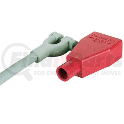 55722R by TECTRAN - Battery Terminal Cover - Red, 4 Gauge, Straight Clamp, PVC