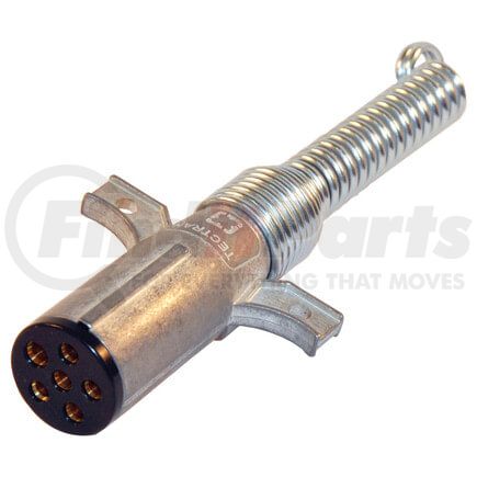 670-61SG by TECTRAN - Trailer Wiring Plug - 6-Way, Die-Cast Housing, with Spring Guard