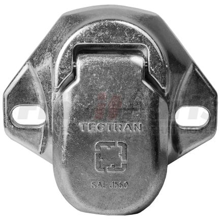 670-72 by TECTRAN - 7-Way SAE Bull Nose Trailer Receptacle Socket, Split Pins, Screw Terminals