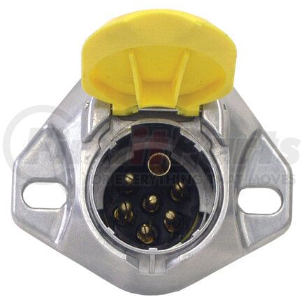 680-E72 by TECTRAN - Trailer Receptacle Socket - 7-Way, Auxiliary, Die-Cast, Screw, Split Pin Type