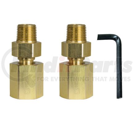 70-31802 by TECTRAN - Air Brake Air Hose End Fitting Kit - 3/8 in., Field Installable Hose Repair Fitting Kit