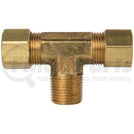 72-3A by TECTRAN - Compression Fitting - Brass, 3/16 in. Tube, 1/8 in. Thread, Male Branch Tee