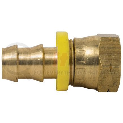 728-44 by TECTRAN - Air Tool Hose Barb - Brass, 1/4 in. Hose I.D, 1/4 in. Tube, Female, Flare Swivel