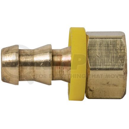 736-43 by TECTRAN - Inverted Flare Fitting - Brass, 1/4 Hose, 3/16 Tube, 3/8-24 Thread, Female, Rigid