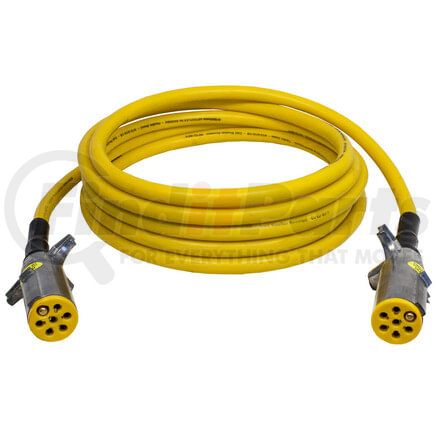 7AEB102EW by TECTRAN - Trailer Power Cable - 10 ft., 7-Way, Straight, Auxiliary, Yellow, with WeatherSeal