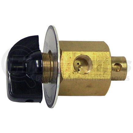 80-1088 by TECTRAN - Air Brake Air Management Unit Switch - Brass, ON/UP and OFF/DOWN, Manual Valve