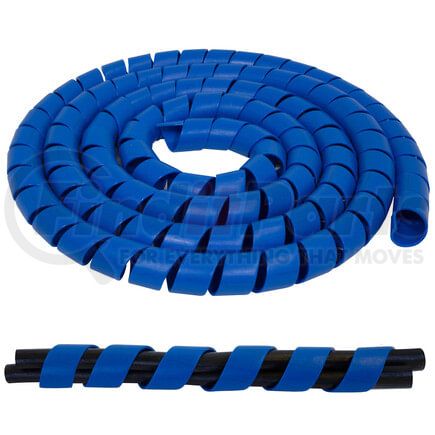 820SPRB-Q by TECTRAN - Spiral Wrap - 25 ft., Blue, 1-1/4 inches I.D