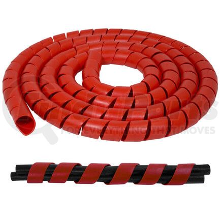 820SPRR-Q by TECTRAN - Spiral Wrap - 25 ft., Red, 1-1/4 inches I.D