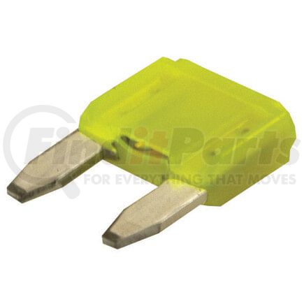 88-0037 by TECTRAN - Multi-Purpose Fuse - Mini Fast Acting Blade, Yellow, Rated for 32 VDC