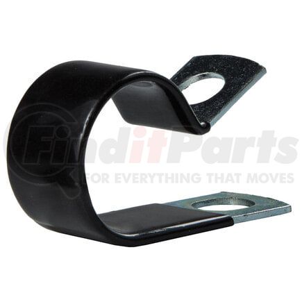 Tectran 901 Air Brake Hose and Power Cable Clamp Plastisol Dipped Tube Clamp, 1/4" Clamping Diameter, 1/4" Mounting Hole