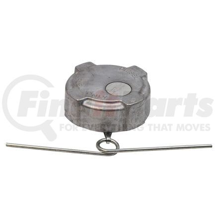 91-8102 by TECTRAN - Fuel Tank Cap - Aluminum, 2-1/2 in. dia., Non-Locking, Vented, Female Thread