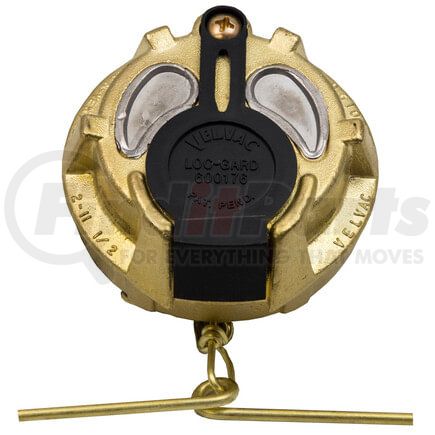 9119L by TECTRAN - Fuel Tank Cap - Brass, 2 in. dia., Locking, Non-Vented, Female Thread