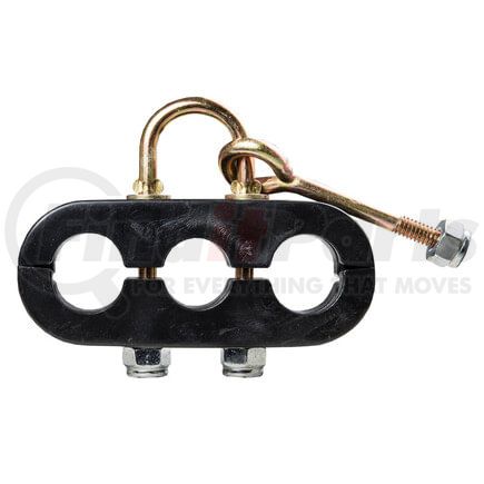 94-0001 by TECTRAN - 3-Hole Beefy Clamp, with U-Bolt and Eye Bolt, Holds (2) Air Lines and (1) Power Line