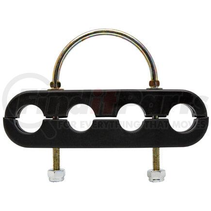 94-0010 by TECTRAN - 4-Hole Beefy Clamp, with U-Bolt, Holds (2) Air Lines and (2) Power Lines