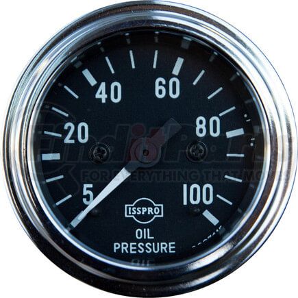 95-2207 by TECTRAN - Engine Oil Pressure Gauge - Chrome Bezel, 5-100 psi, Mechanical