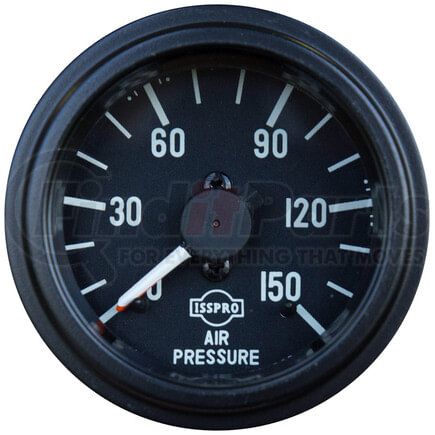 95-2280 by TECTRAN - Air Pressure Gauge - Black Bezel, 0-150 psi, Mechanical