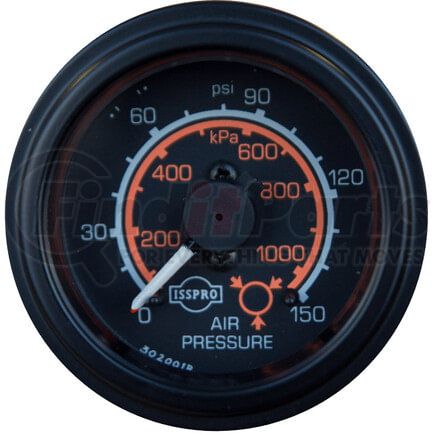 Tectran 95-2285 Air Pressure Gauge Ga. Mech E/M Dual Air 150 PSI