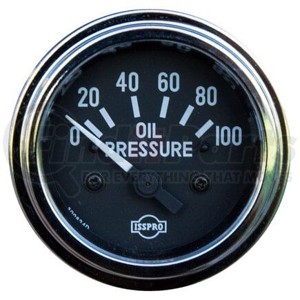 95-2574 by TECTRAN - Engine Oil Pressure Gauge - Chrome Bezel, 0-80 psi, PA Sender, 12V