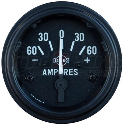 95-2661 by TECTRAN - Ammeter Gauge - Black Bezel, 60-0-60 AMP