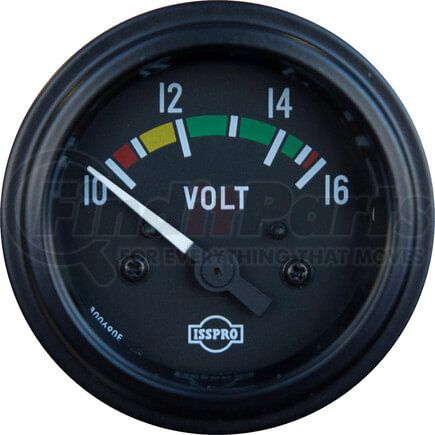 95-2695 by TECTRAN - Voltmeter Gauge - Black Bezel, 12 VDC/10-16 VDC, Electrical