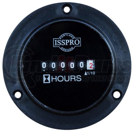 95-6305 by TECTRAN - Hour Meter Gauge - Black Bezel, Round SAE 3 Hole Style, 10-80 VDC