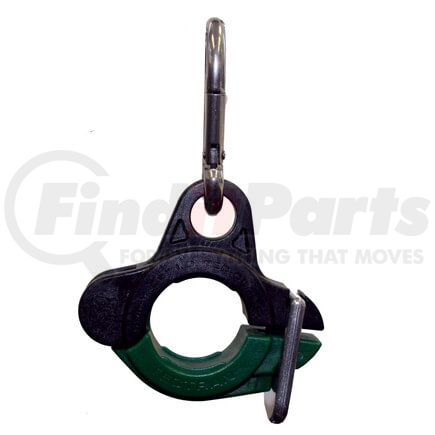 98125ST by TECTRAN - Air Brake Air Line Clamp - 1.25 in. Clamp I.D, Green, with Stainless Steel Clip