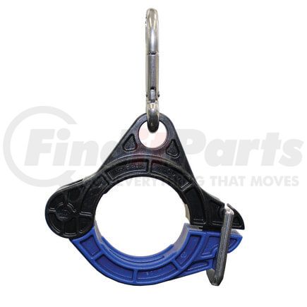 98200ST by TECTRAN - Air Brake Air Line Clamp - 2.00 in. Clamp I.D, Blue, with Stainless Steel Clip