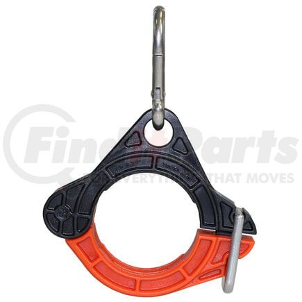 98225ST by TECTRAN - Air Brake Air Line Clamp - 2.25 in. Clamp I.D, Orange, with Stainless Steel Clip