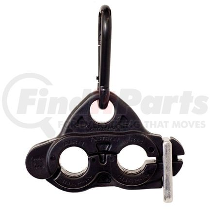 9887 by TECTRAN - Air Brake Air Line Clamp - 2-Holes with E-coated Clip