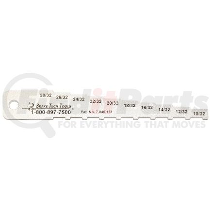 A162 by TECTRAN - Brake Service Tool Kit - Pocket Brake Shoe, Lining Gauge