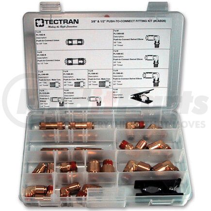 CAB26 by TECTRAN - Storage Container - for 1/2 and 3/8 in. DOT Push-Lock Fittings and Nylon Tubings