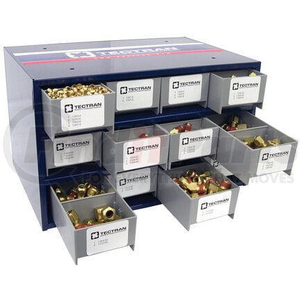 Tectran CAB6 Air Brake Air Line Fitting Kit 12-Drawer Cab-Small Brass Ftgs
