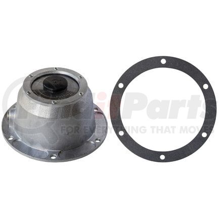 HC3-4195 by TECTRAN - Axle Hub Cap - 6-Hole, Aluminum, with Side Plug, for Front Application