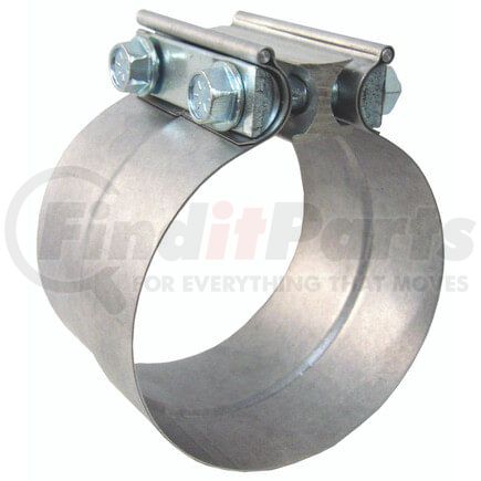 HL200 by TECTRAN - Exhaust Clamp - 2 in., Aluminized/Steel, Lap Style, with 2 Bolts and Reaction Blocks