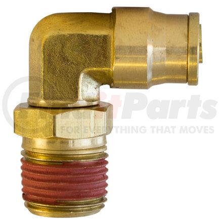 PL1369-2A by TECTRAN - 90-Deg Male Elbow Push-Lock Swivel Brass Fitting, 1/8" Tube Size, 1/8" Pipe Thread