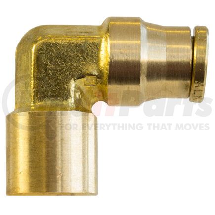 PL1370-4A by TECTRAN - DOT Female Elbow Push-Lock Brass Fitting, 1/4" Tube Size, 1/8" Thread Size