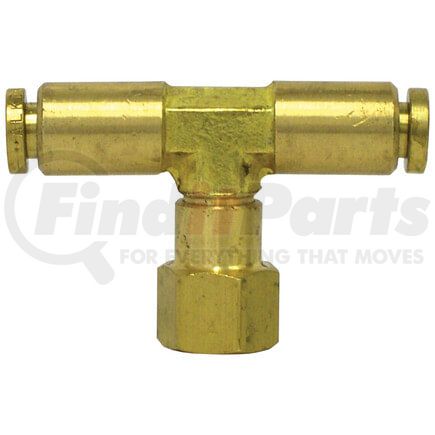 PL1378-4A by TECTRAN - Air Brake Air Line Thread Branch Tee - 1/4 - in. Tube, , Female, Swivel Brass